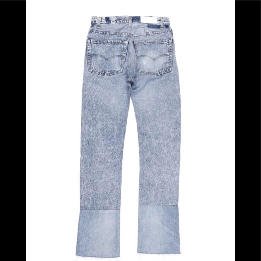 RE/DONE High Rise Stacking Distressed Jean Size 26 - Picture 3 of 6